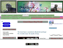 Tablet Screenshot of greatdane-dog-world.com